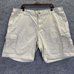 RedHead Cargo Shorts Mens 44 Beige Cotton Ripstop Pockets Outdoor Casual Hiking